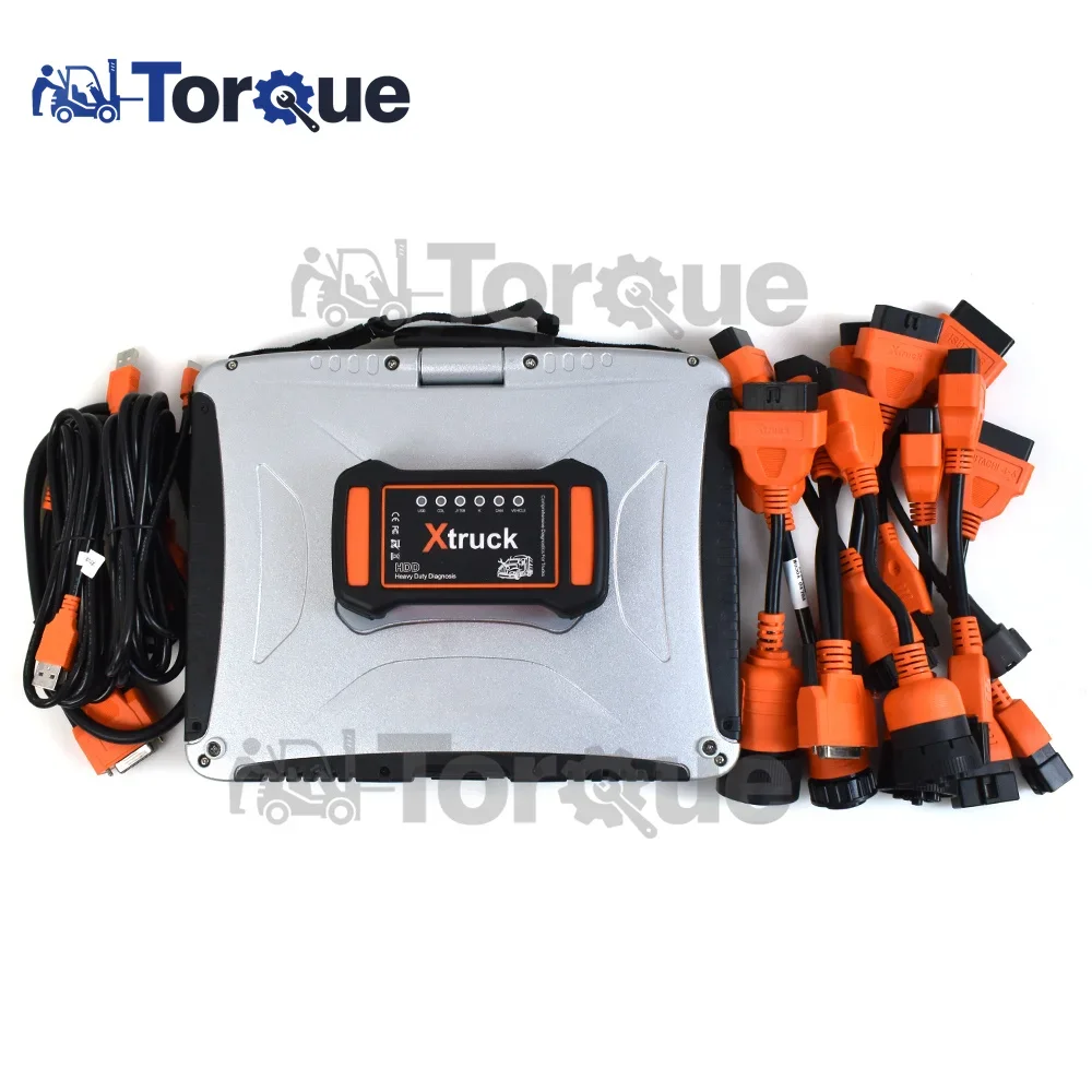 CF19 Ноутбук + грузовик Y009 HDD Мультибрендовый диагностический комплект аксессуары