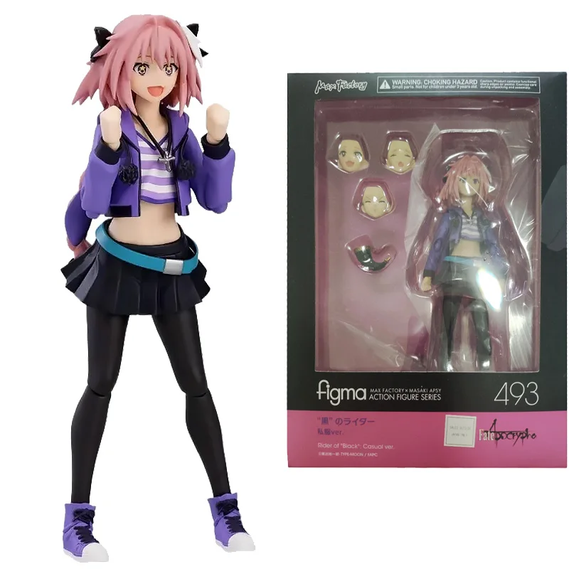 

In Stock Original Max Factory Figma 493 Astolfo Casual Ver Fate/Apocrypha 14CM Anime Figure Model Collectible Action Toys Gifts