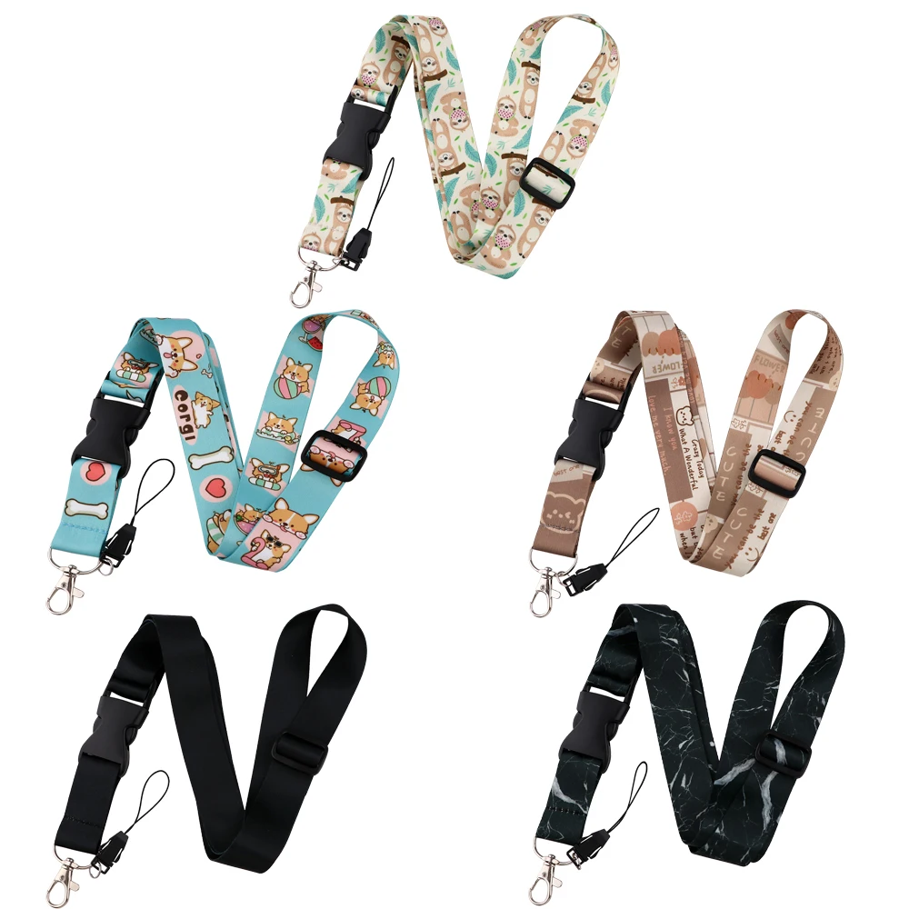 

Novel Neck Strap Lanyards Keychains Badge Holder ID Credit Card Pass Hang Rope Lariat Lanyard for Keys Phone Patch Accessories