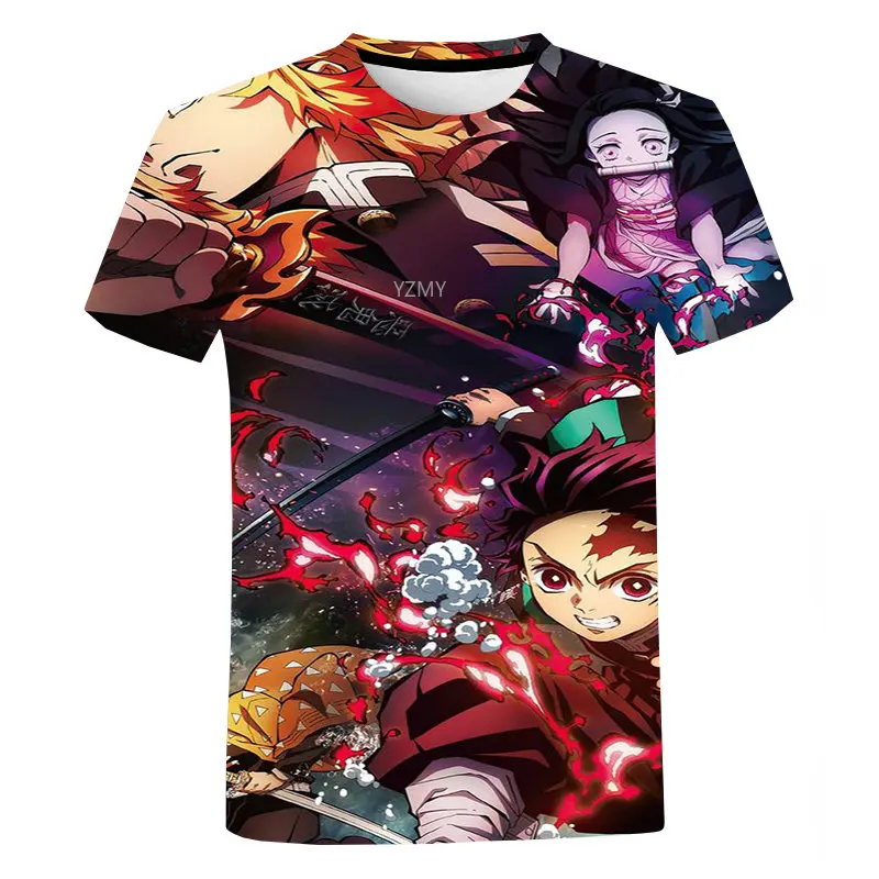 

Japanese Anime Demon Slayer Female T-shirt Women Kimetsu No Yaiba Nezuko Tshirt Unisex Tanjirou Kamado Graphic Tee Shirt