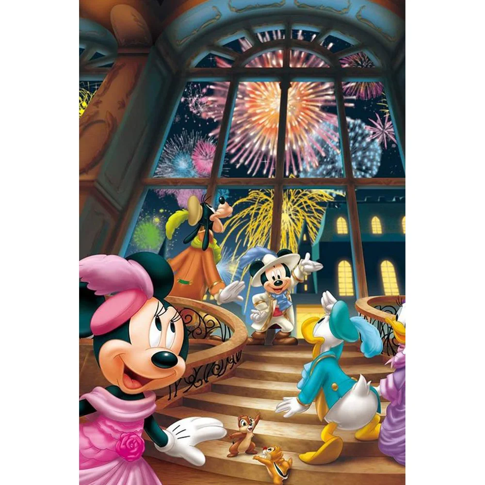 

Алмазная картина «сделай сам» Disney 5D с Микки и Минни Маус Дональд Дак круглая вышивка мозаика креативные хобби подарок ручной работы