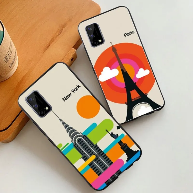 

Мягкий черный чехол для телефона с Лондонскими ромами для VIVO Y95 Y93 Y31 Y20 V19 V17 V15 Pro X60 NEX