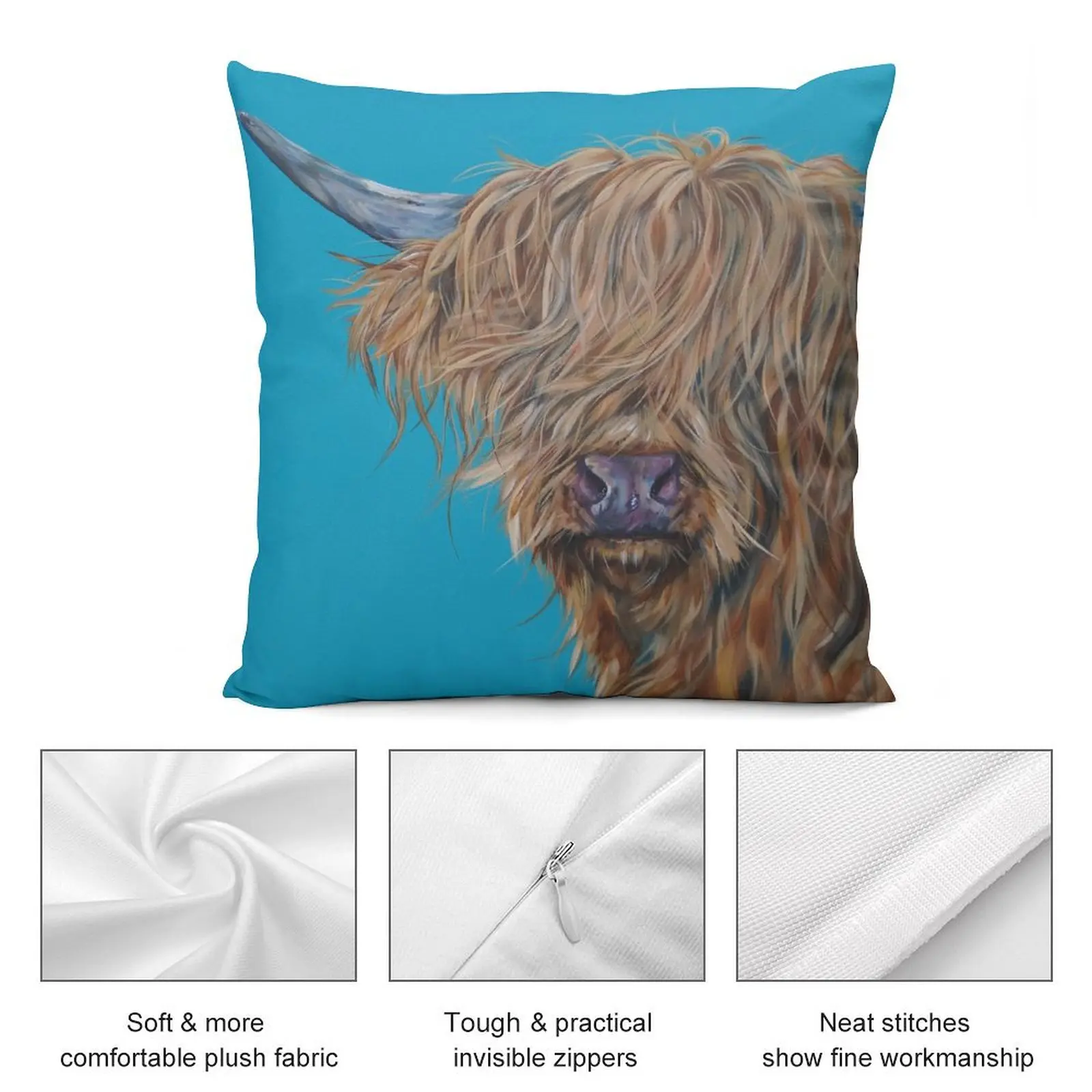 Пушистый McDuff. Highland пушистая корова Heilan шотландское искусство награжденный