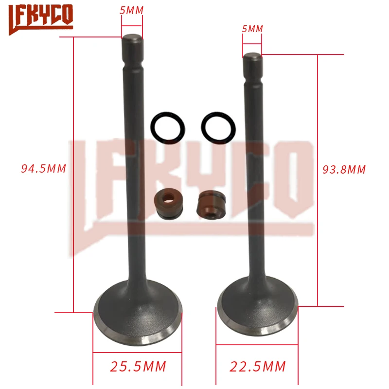 

Впускной Выхлопной Клапан мотоцикла EuroI, направляющий стержень, Балансирующий вал комбинация цилиндров, масляное уплотнение для Suzuki GN125 GS125 EN125 EN 125