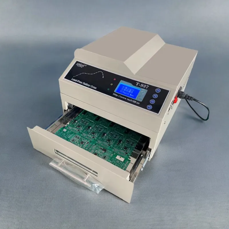 Новейшая бессвинцовая рельефная печь PUHUI T-937 Инфракрасный нагреватель IC T937 Печь