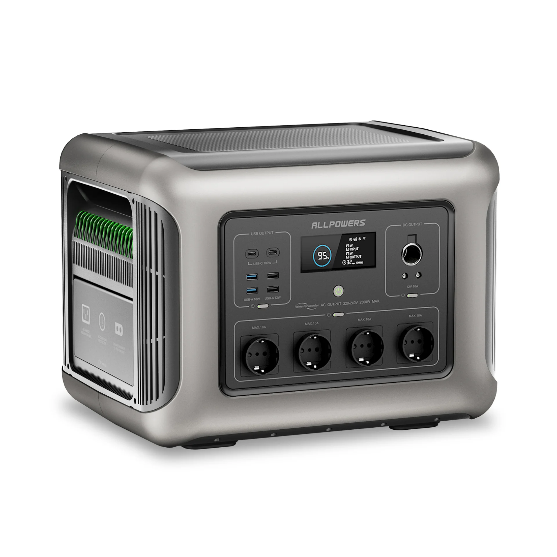 ALLPOWERS Portable Power Station R2500 V2 LiFePO4 Battery 1920Wh 2500W Outdoor Power Supply for RV Travel and Camping