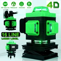 tuzk 4d 16 lines green laser levels super powerful 360 horizontal vertical cross lines auto self leveling indoor and outdoor
