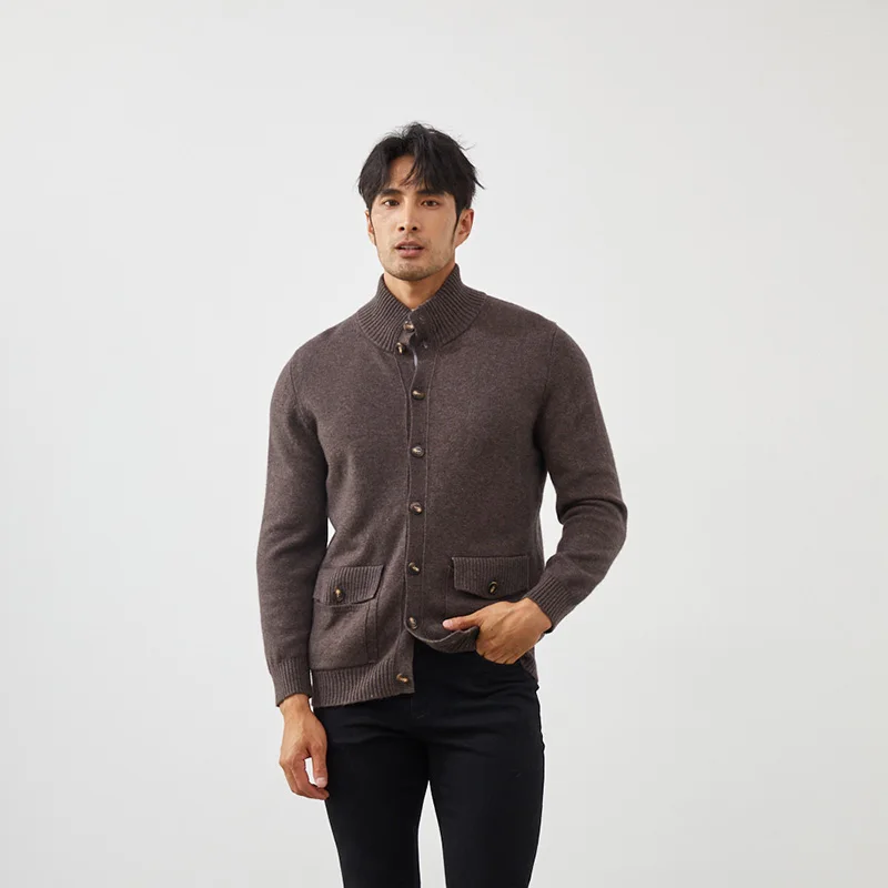 New Luxury Men'S Comfortable 100 Cashmere Winter Warm Knitting