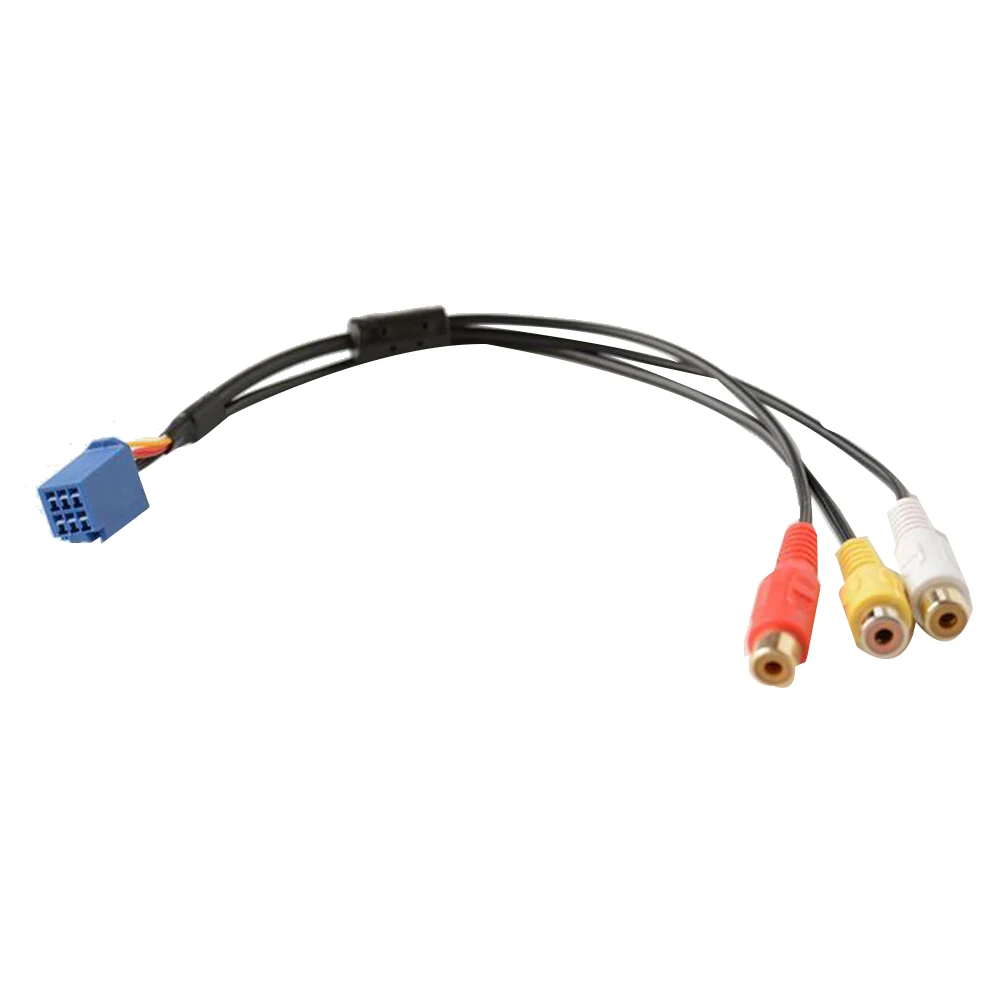 

Автомобильный RCA разъем Аудио Видео AV-In кабель провод для Toyota головное устройство 6-контактный Синий A/V порт 3040