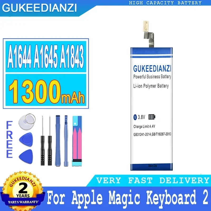 1300 мАч/2600 мАч A1644 A1645 A1843 A1672 A1657 Портативный аккумулятор для Apple Magic Keyboard2 Mouse 2 Wireless