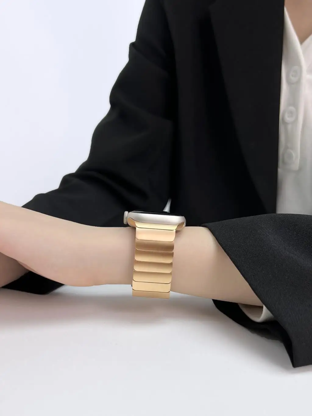 Stainless Steel Strap For Apple Watch 8 7 Band 44mm 45mm 41mm Metal Butterfly Link Bracelet For Apple Watch Ultra 49mm 42mm 38mm