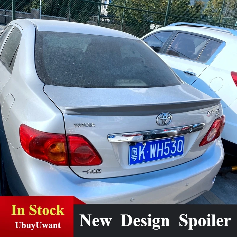

Для Toyota Corolla 2007 2008 2009 2010 2011 2012 2013 ABS пластиковый Неокрашенный праймер задний багажник губа крыло задний спойлер украшение