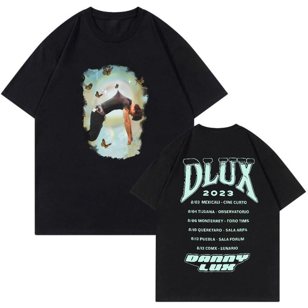 

Футболка DannyLux Merch DLUX Tour, с круглым вырезом и коротким рукавом, уличная одежда для мужчин и женщин, футболка 2023, одежда в стиле хип-хоп