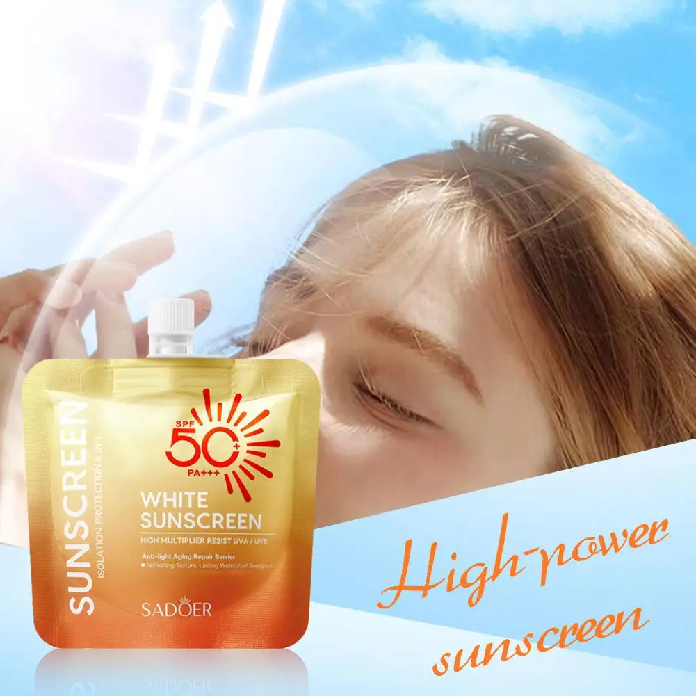 Портативный солнцезащитный крем для лица и тела Spf 50 + Pa +++ освежающий 30 мл