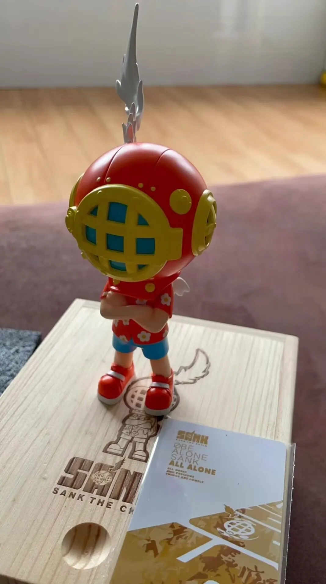 Sank Toys The Child Little Рюкзак Зимний мальчик Hawail Смола Окрашенная коллекция Фигурка