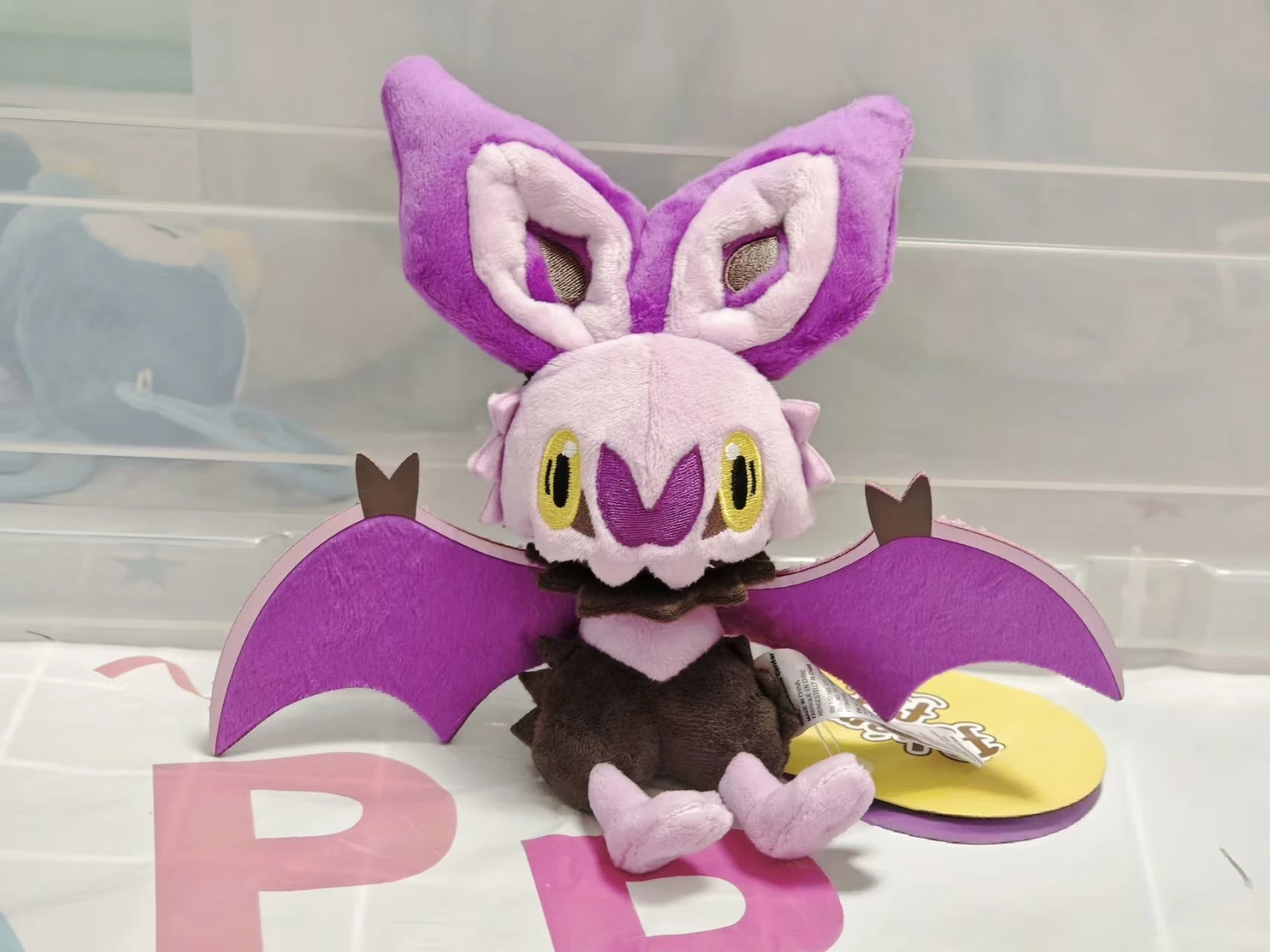 Фото Японская серия плюшевых игрушек Pokemon Fit Series Flying Type: Нойбат, Онбарн, Ноиверн. Подарок для детей на день рождения или Рождество. №4