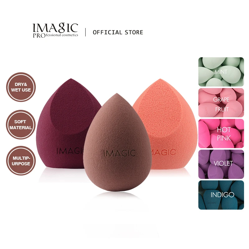 IMAGIC beauty sponge 3pcs face wash puff gourd water drop wet and dry makeup tool | Cosmetic Puff