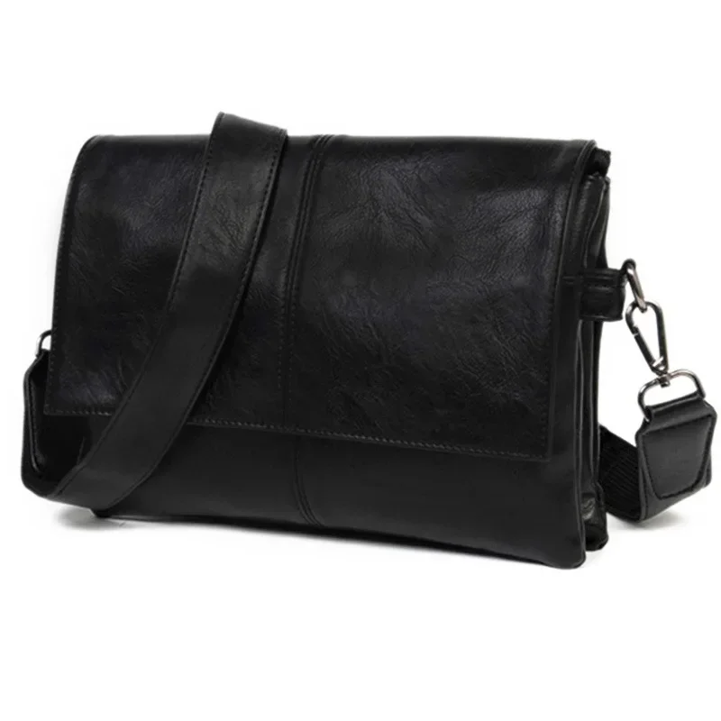 

Men Male 2023 Crossbody Shoulder Travel Men's Black Bags Handbag Pu Style Design Luxury Cluth Korean Bag Leather Bag