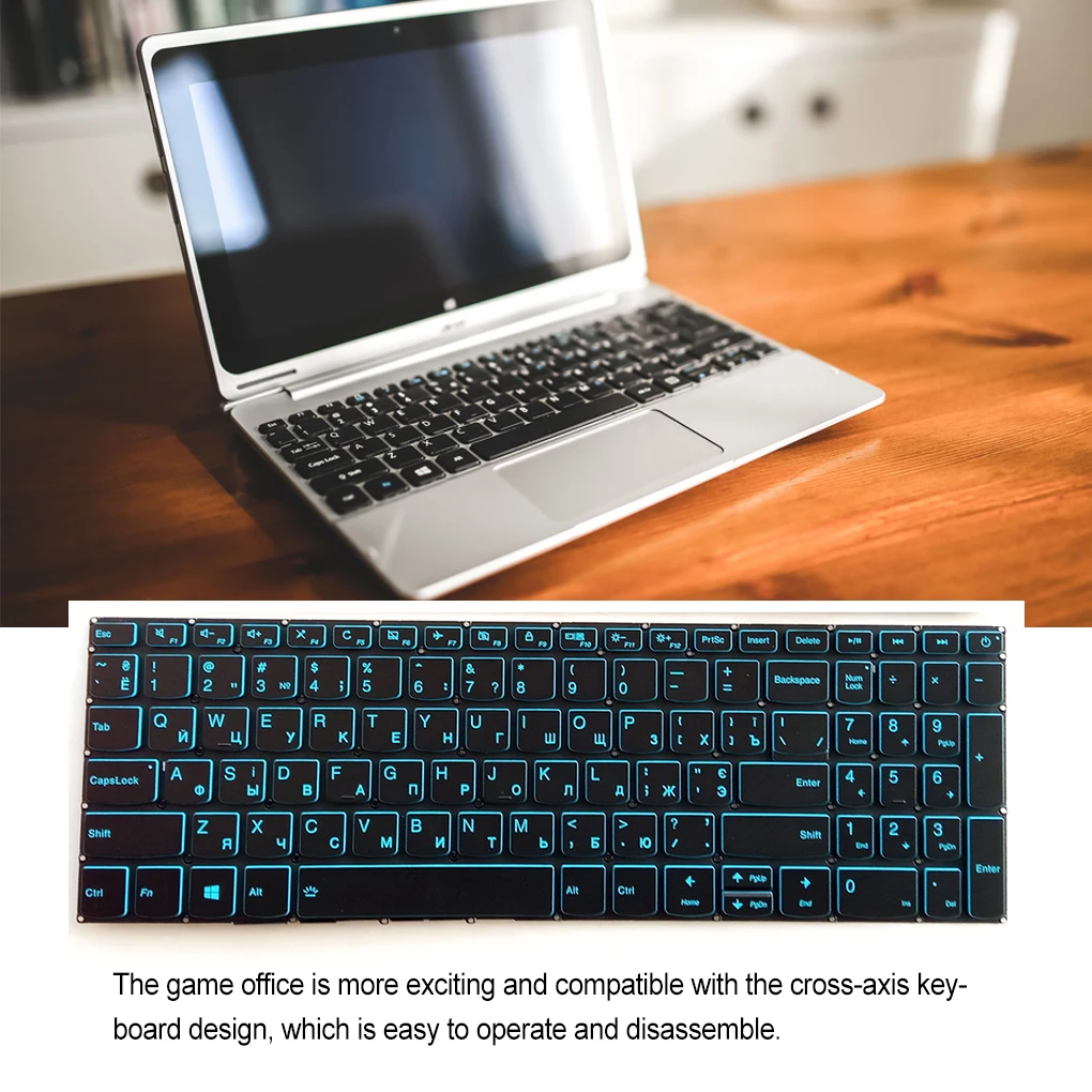 

Laptop Backlight Keyboard with Switch Gaming Notebook Computer RU Keypad