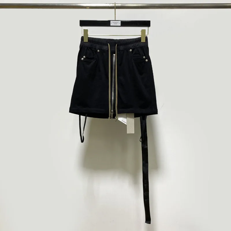 2022 Spring and Summer Main Line Ladies Literary Solid Color Denim Short Skirt Black Street Hipster Cotton Skirt