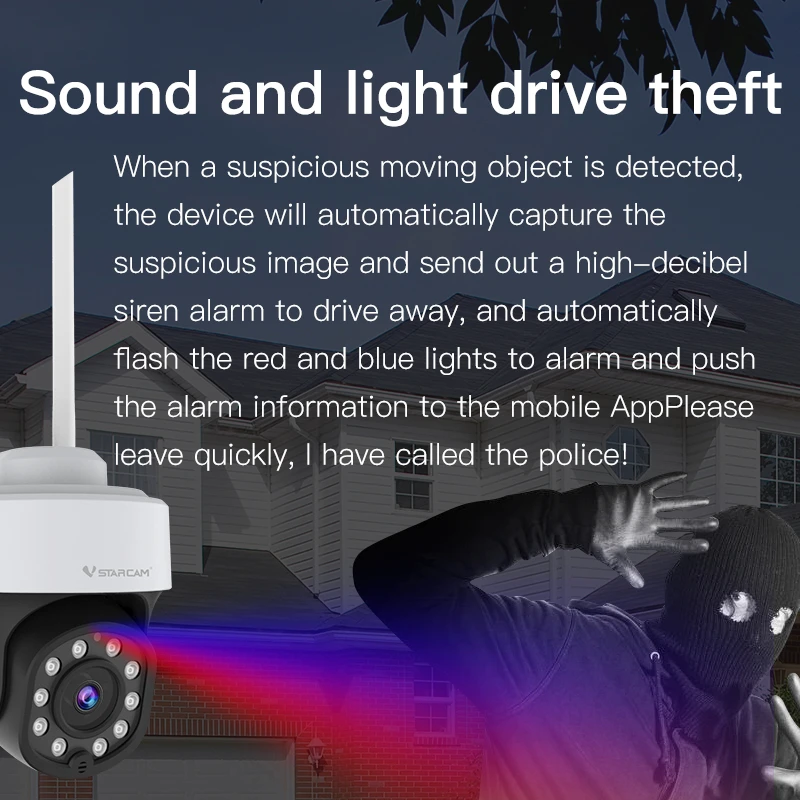 Скидка Камера видеонаблюдения Vstarcam, 4 МП, Wi-Fi, 2,4 ГГц