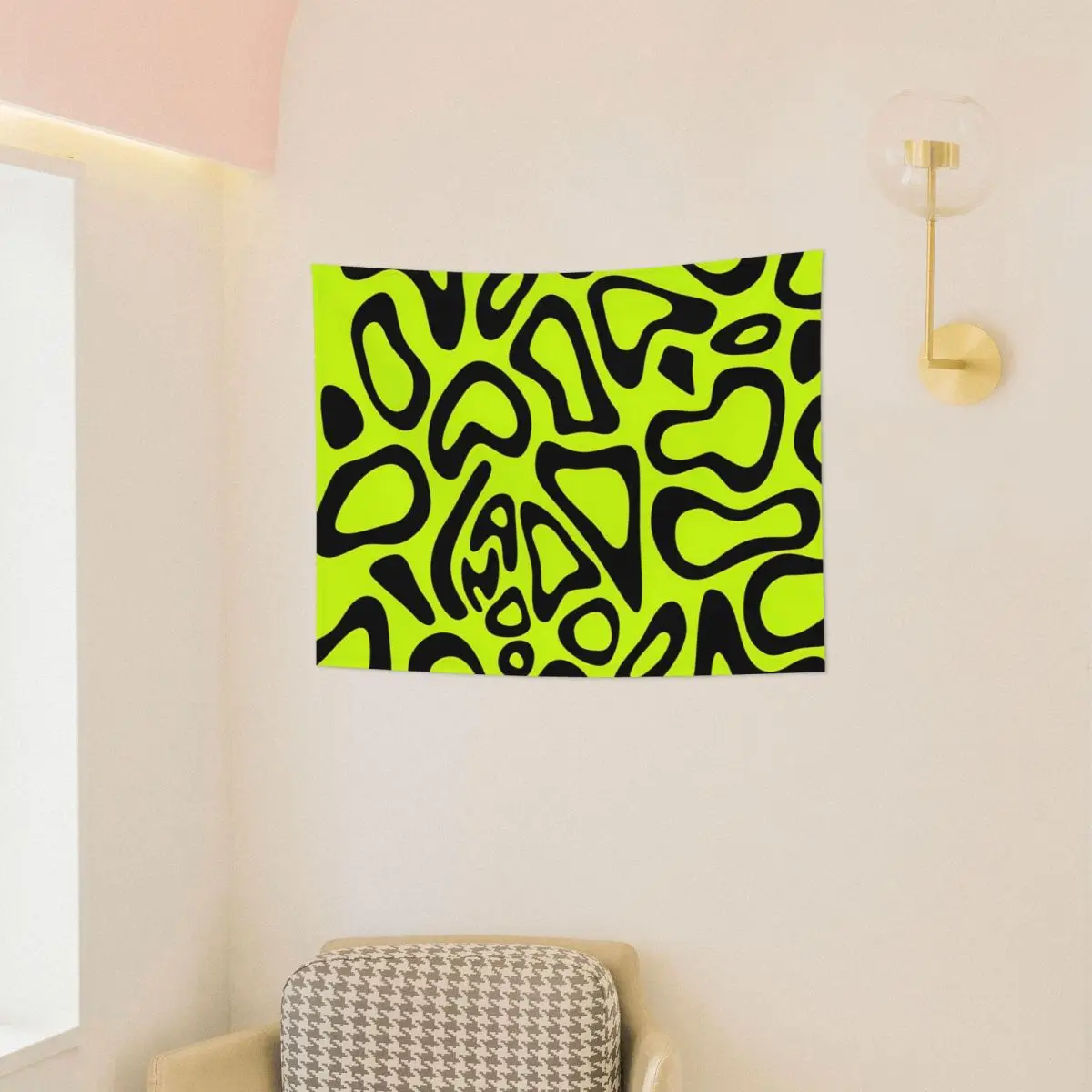 Ландо Норрис 2024 узор на шлем черный гобелен декор комнаты эстетические гобелены