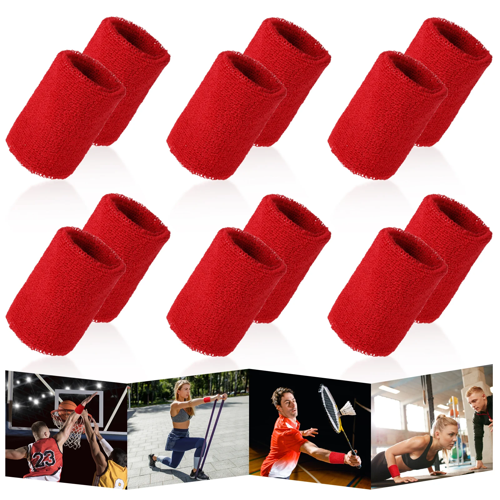 

Подтяжки на запястье из полиэстера, 6 шт.