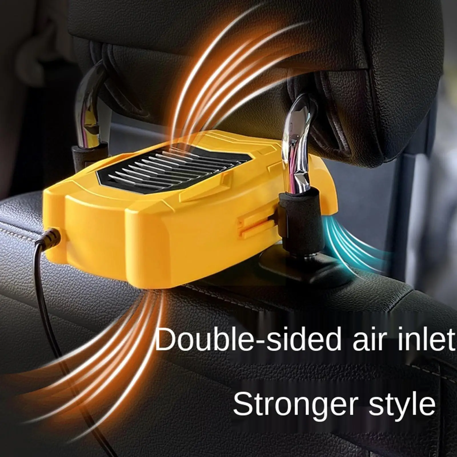 

Вентилятор охлаждения на заднее сиденье автомобиля, портативный вентилятор на сиденье автомобиля, 3 вентилятора, перезаряжаемый вентилято...