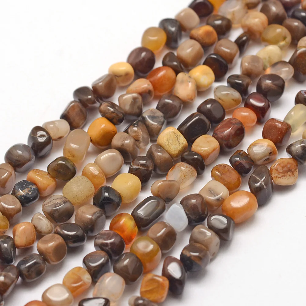 Natural Stone Howlites Carnelians Jasper Jades Beads Irregular Freeform Chip For Jewelry Making Diy Necklace Bracelet 15.7 inch images - 6