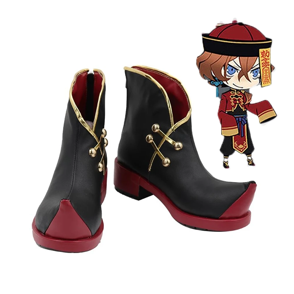 

Bungo Stray Dogs Nakahara Chuya Cosplay Shoes Boots Anime Custom Made For Men Women Halloween Party Role Play Costume Props