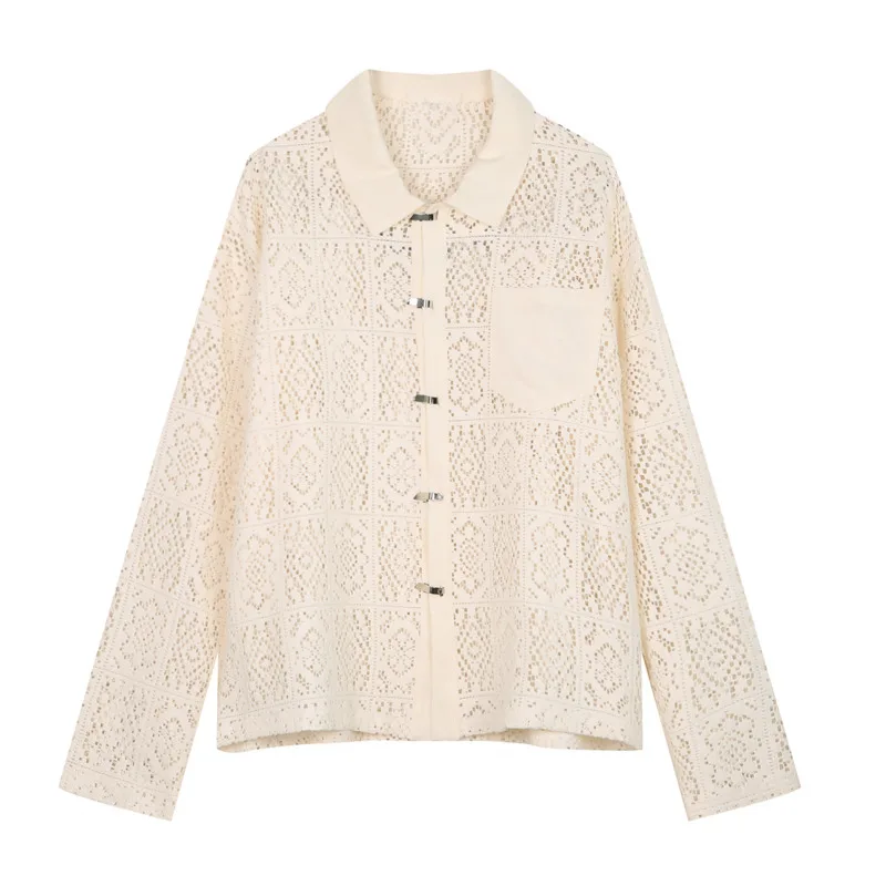 Рубашка SYUHGFA мужская с отложным воротником блуза длинными рукавами вырезами на