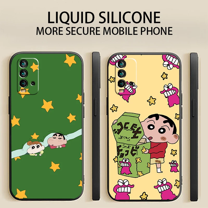

Crayon Shin-chan Anime Phone Case For Xiaomi Redmi 9 9i 9T 9AT 9A 9C Note 9 Pro MAX 5G 9T 9S Coque Carcasa Silicone Cover TPU