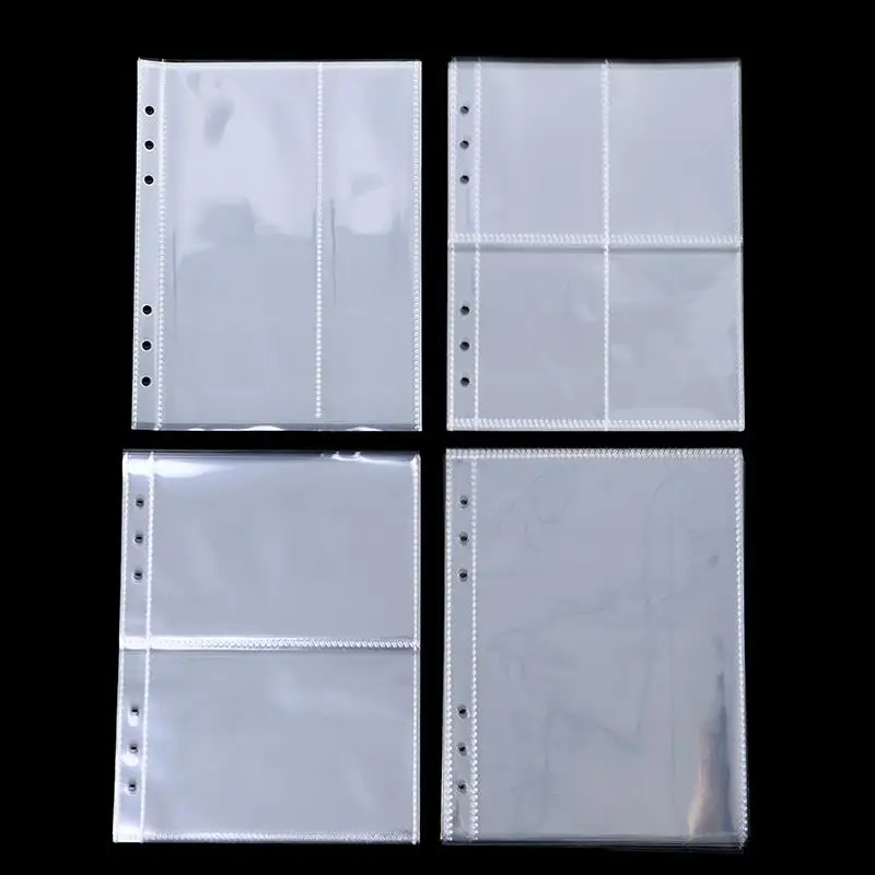 

10pcs Game Cards Book Sleeve Holder Binders Albums Standard Transparent Plastic Photo Album Binder Refill Sleeves