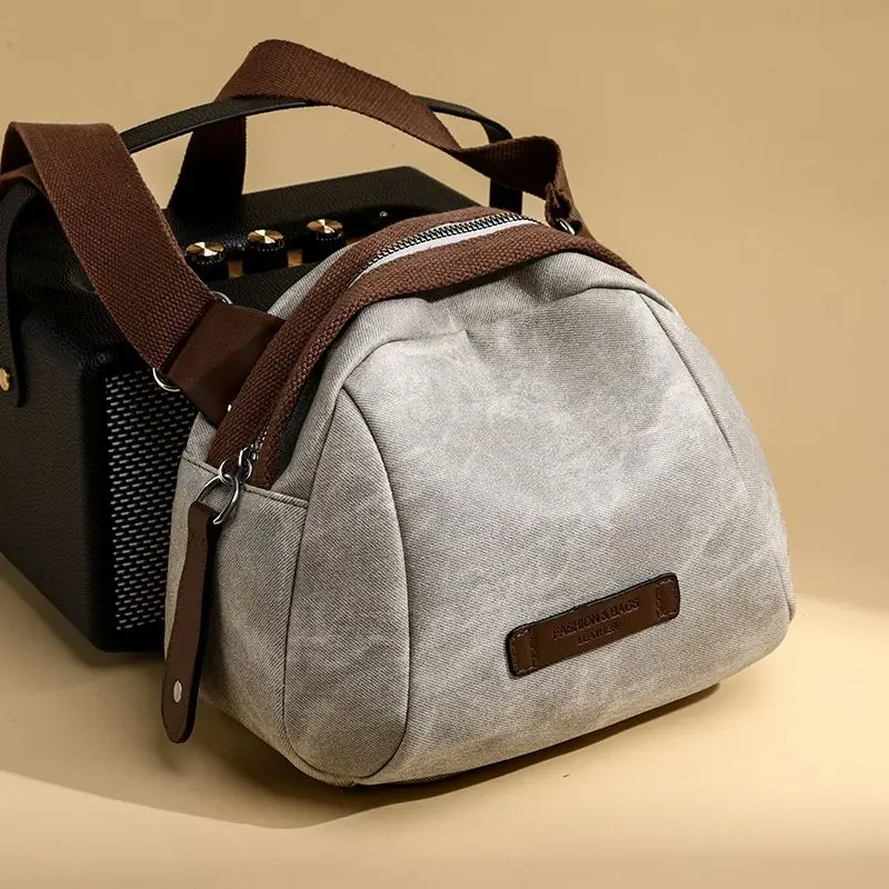 Новая маленькая сумка на одно плечо женская через Женская холщовая стильная из