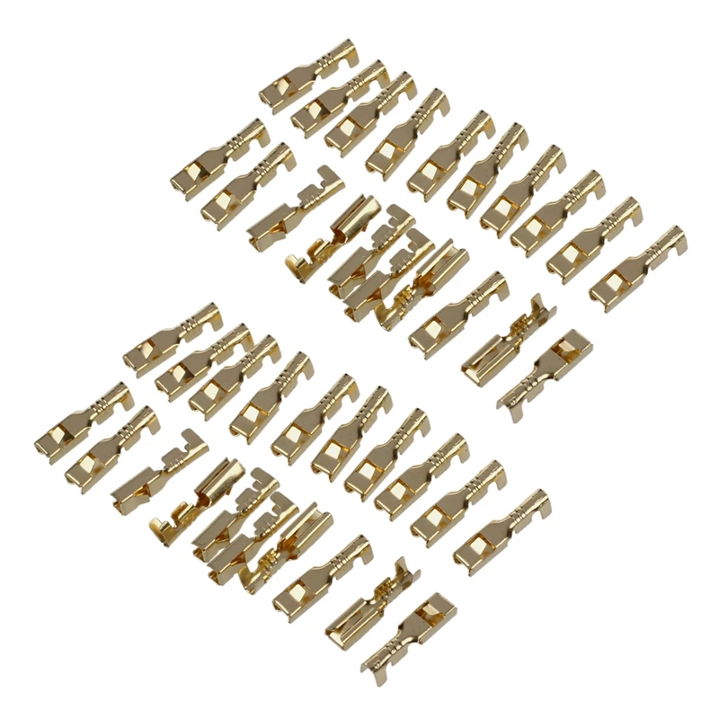 

40 Pcs Female Spade Cable Wire Terminals For 2.8Mm Connectors