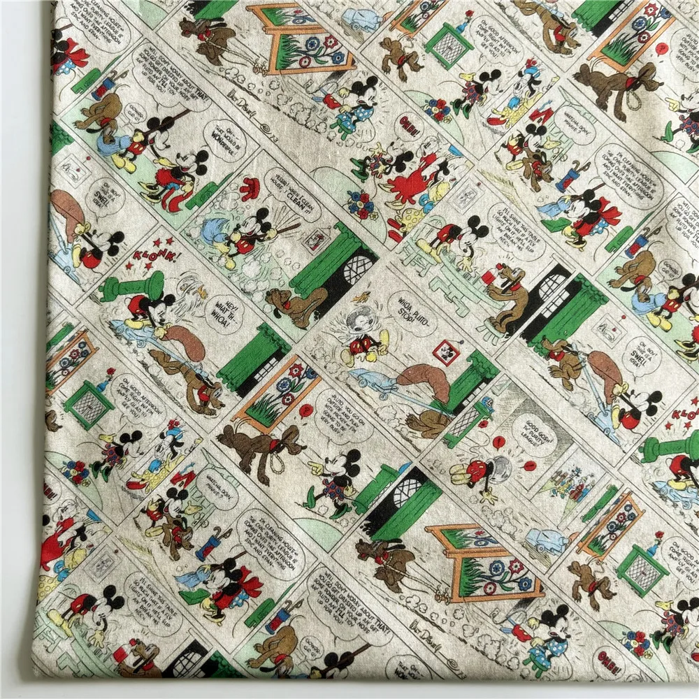 Распродажа семейные хлопковые ткани Disney Минни Микки Дамбо Лев король лоскутное