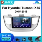 Автомагнитола JMCQ, 2DIN, Android 10, мультимедийный видеоплеер для Hyundai Tucson IX35 3 2015-2018, GPS, Carplay, стереоколонки, Авторадио
