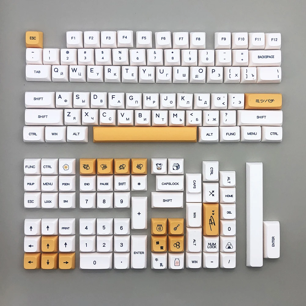 

PBT Keycap XDA highly Profile Personalized English Russian Japanese Key cap For Gaming Mechanical Keyboard for Cherry MX Switch