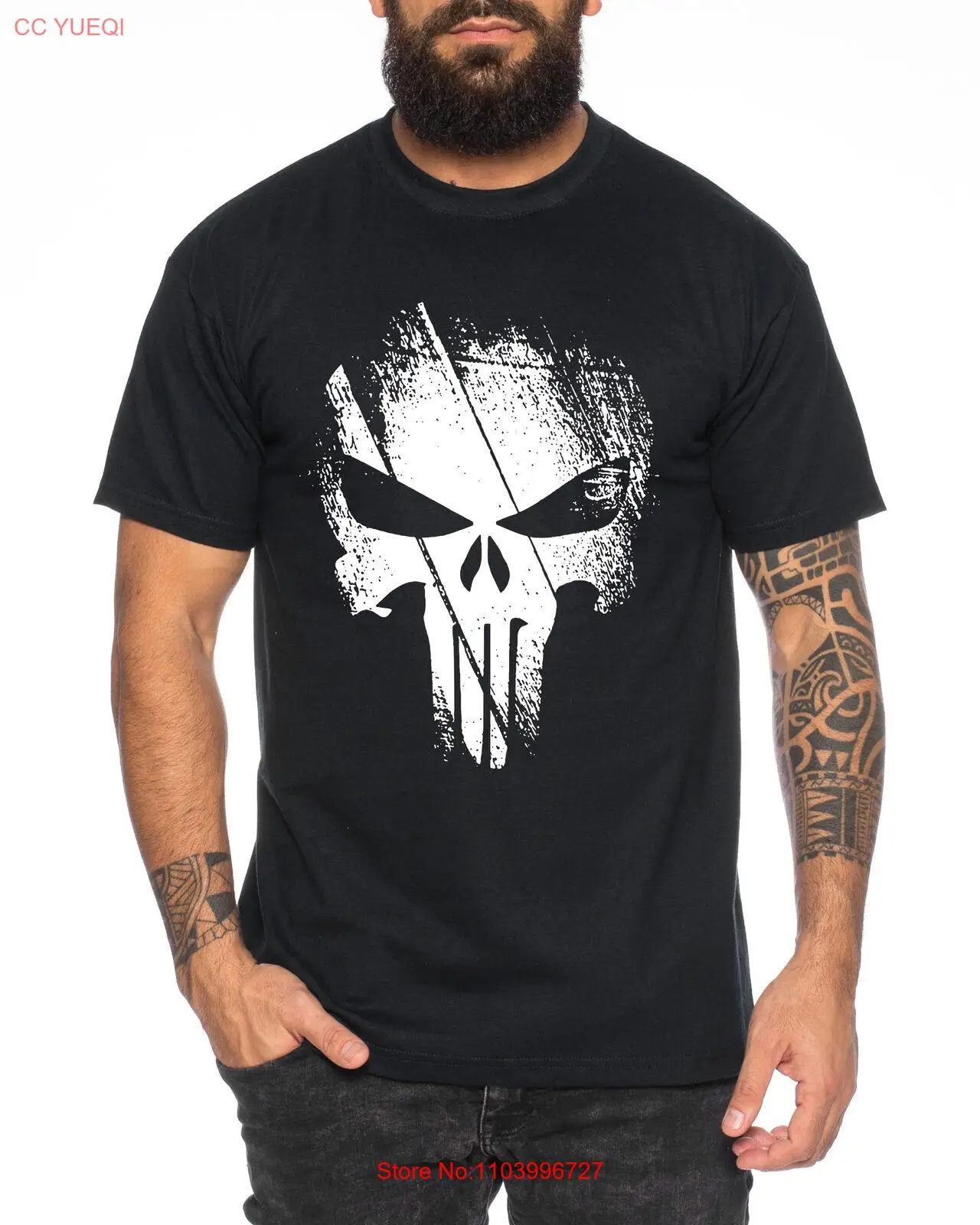 Мужской значок с черепом J Bernthal футболка героем комикса