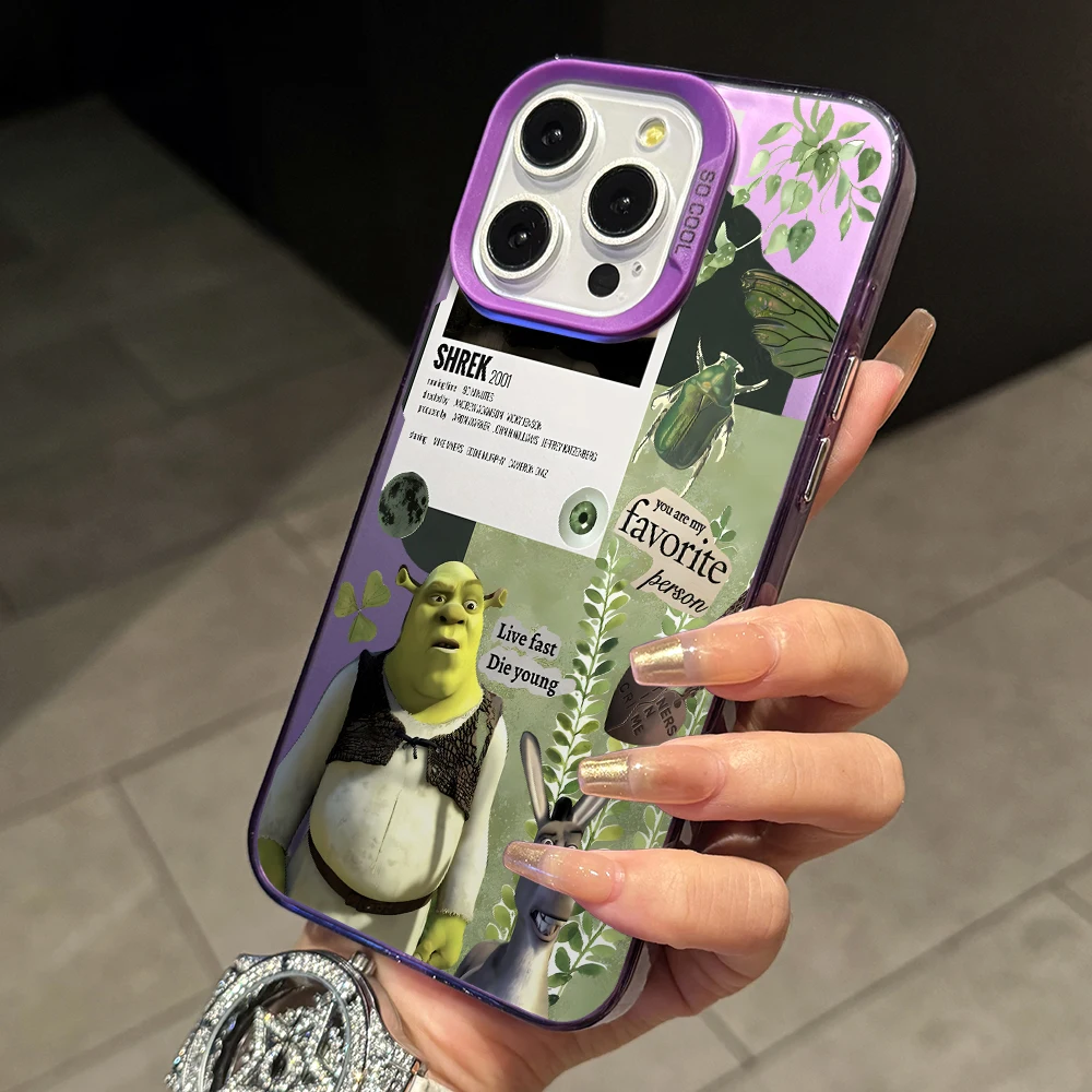 Фото Чехол для телефона Funny Monster Shreks для Xiaomi Redmi 14C 13C 12C 10C 9C Note 14 13 12 11 10 9 8 S Pro Plus 4G 5G Silver Hard Cover №5
