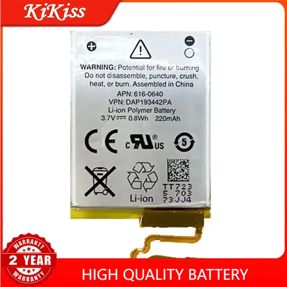 Аккумулятор 616-0640 220 мАч для IPOD Nano 7/7 Nano7 MB903LL/A 616-0639616-0640 [W0784] MP3 MP4