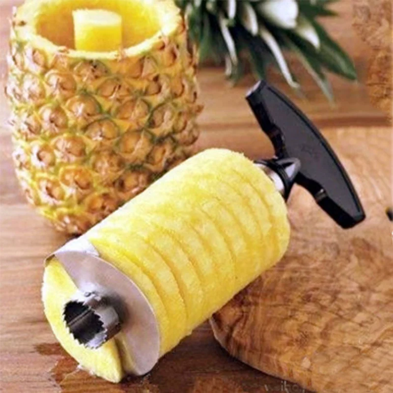 

Pineapple Corer Slicers Stainless Steel Pineapple Corer Peeler Cutter Easy Fruit Parer Cutter Kitchen Restaurant Accessories