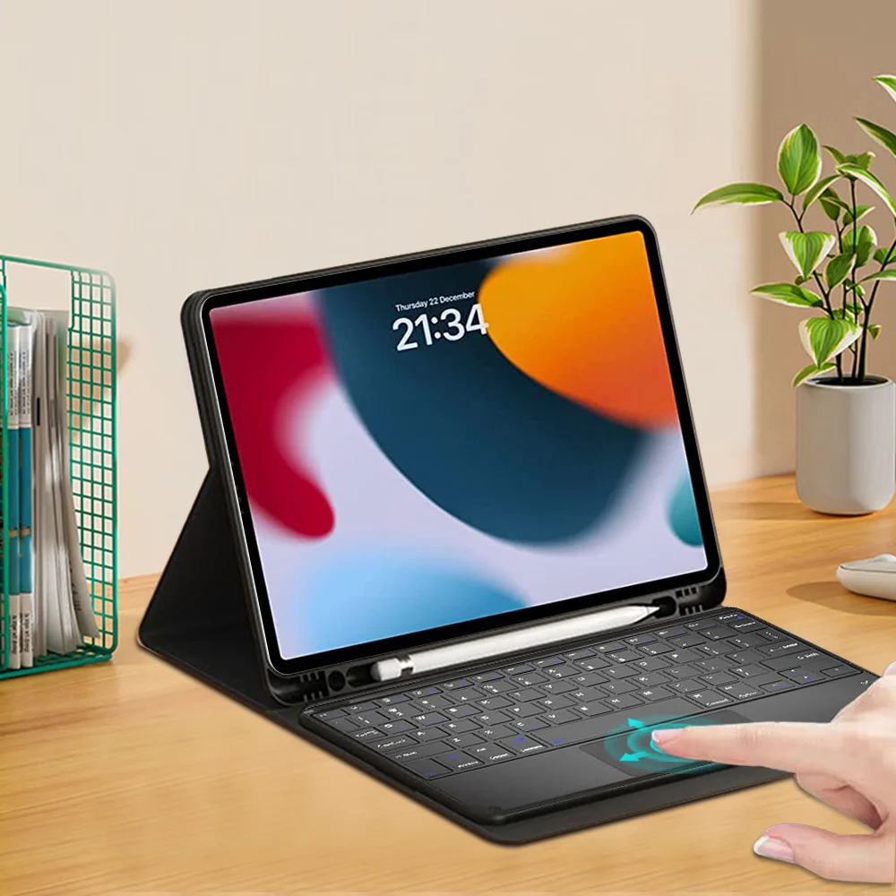 Keyboard Case for iPad Pro 12 9 11 iPad 10th 9th Generation 10.2 Air 5 10.9 Inch Mini 6 Wireless Bluetooth Magic Keyboard Cover