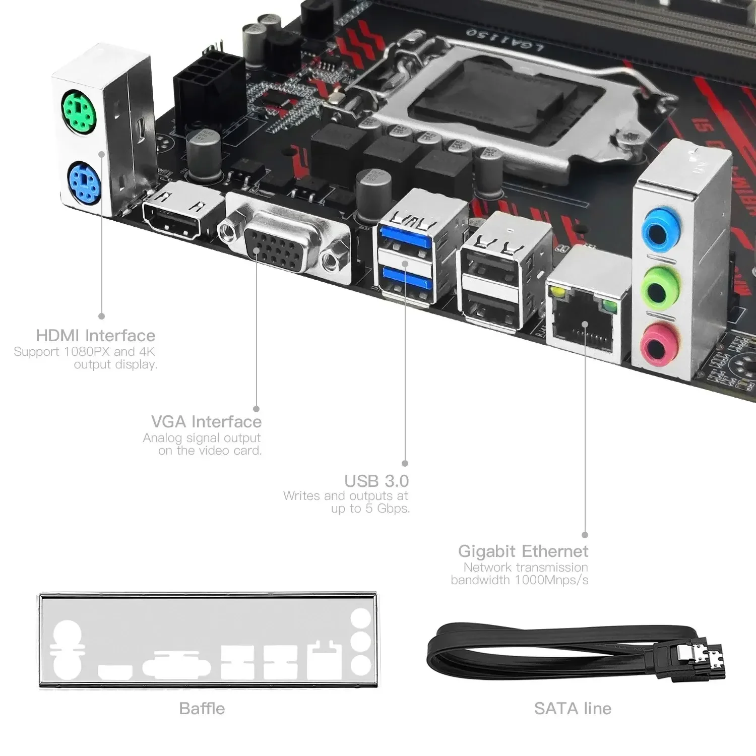 MACHINIST H81M-PRO S1 Материнская плата LGA 1150 NVME Слот M.2 Поддержка процессора I3 I5 I7/Xeon E3 V3 DDR3