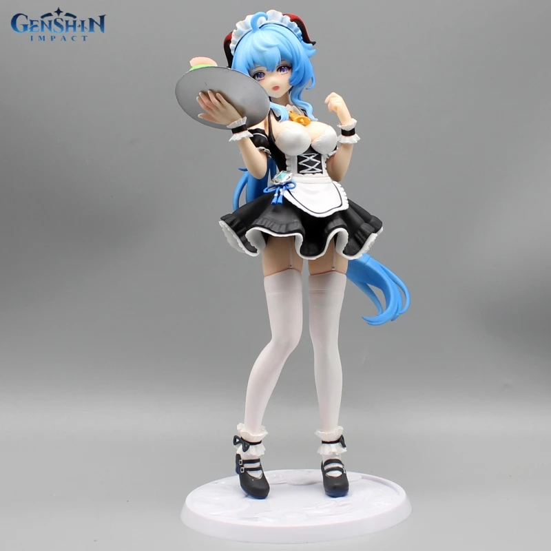 

29 см Genshin Impact Maid Ganyu коллекция фигурок анимации периферийная модель настольные украшения кукла сексуальная игрушка Подарки для мальчиков
