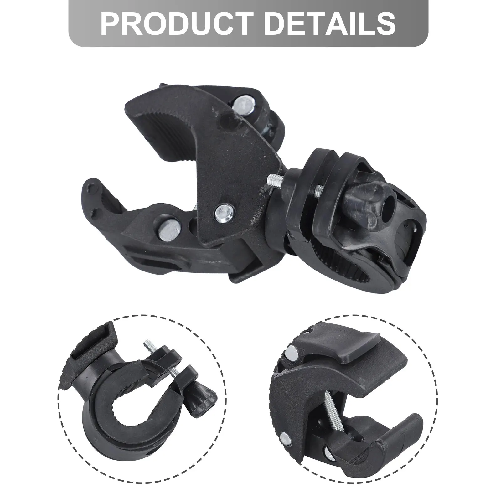 90 ° Вращающийся зажим для фонарика велосипедный руль светодиодный фонарик