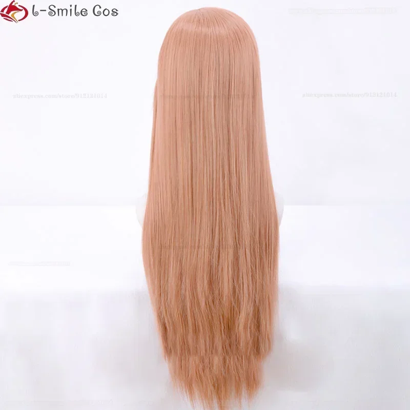 Парик для косплея игры FFXIV Ryne длина 70 см оранжевый розовый термостойкие