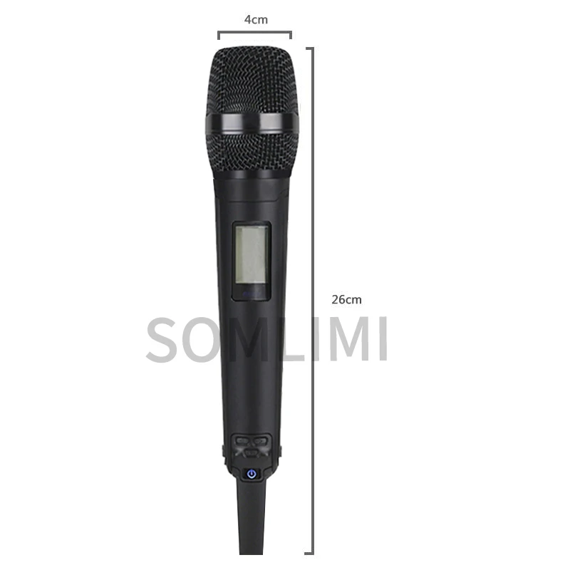 Профессиональный двойной беспроводной микрофон SOMLIMI 500-599 МГц УВЧ SKM9100/SKM9000