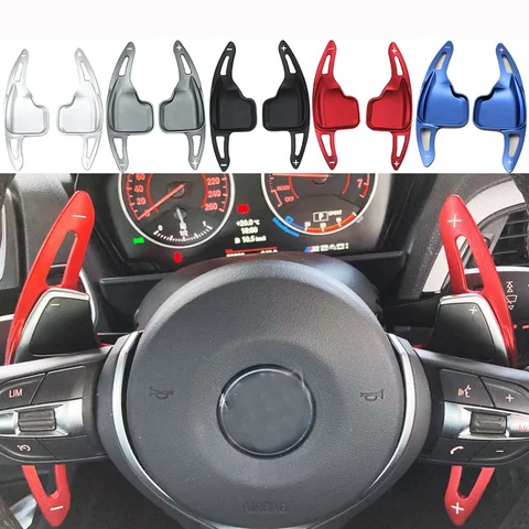 Для BMW F30 F31 F32 F10 F20 F22 F15 F16 X1 X3 X4 X5 X6 Алюминиевый рычаг переключения передач на руле, удлинитель переключения передач, 2 шт.