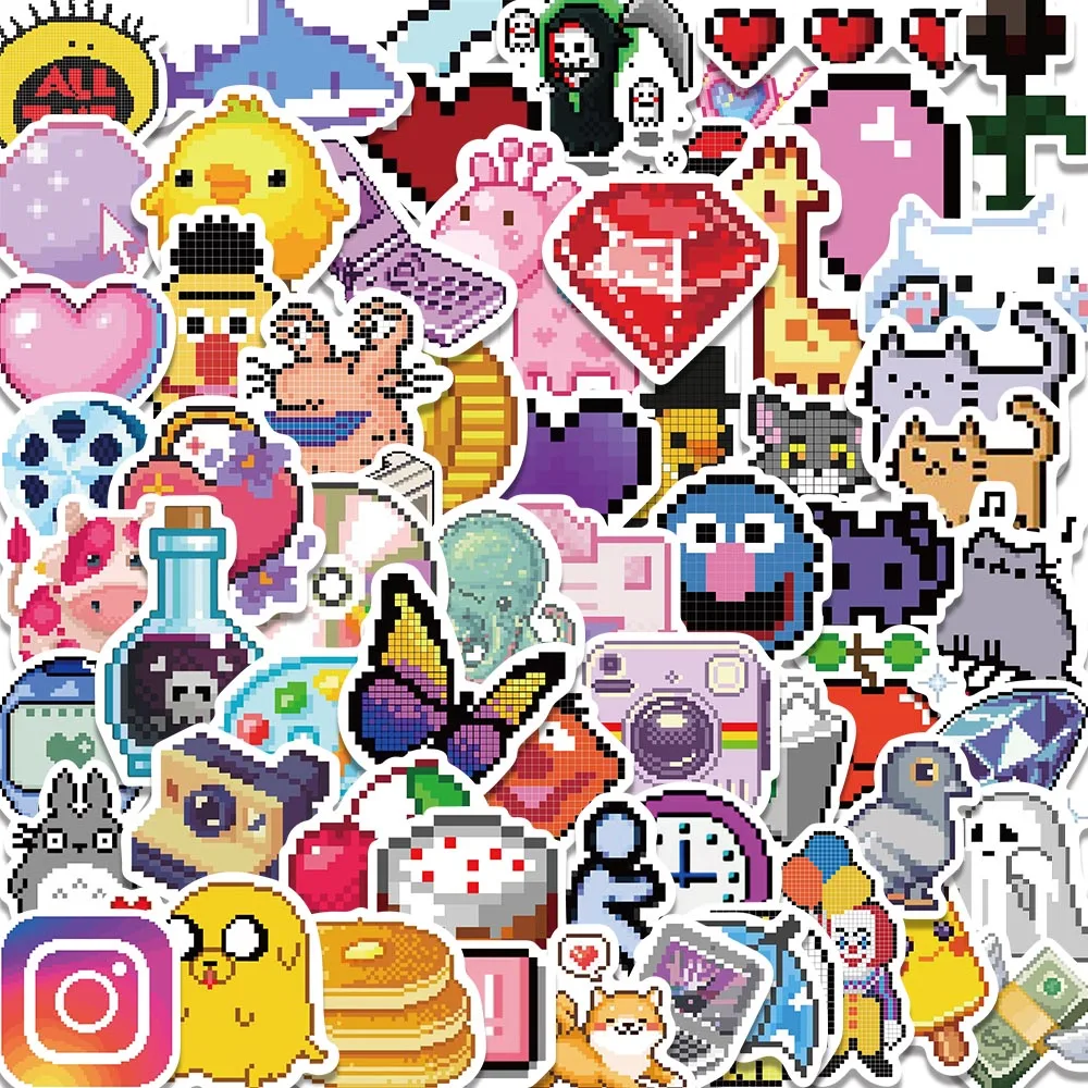 

10/64 шт., водостойкие наклейки для телефона, ноутбука